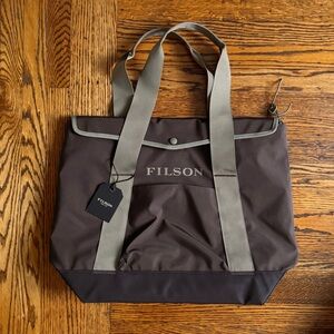 Filson Dark Brown All Weather Tote NWT!